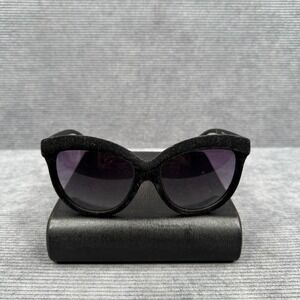 Italia Independent Black Velvet Cat Eye Sunglasses Made in Italy 092V/009 Y2k